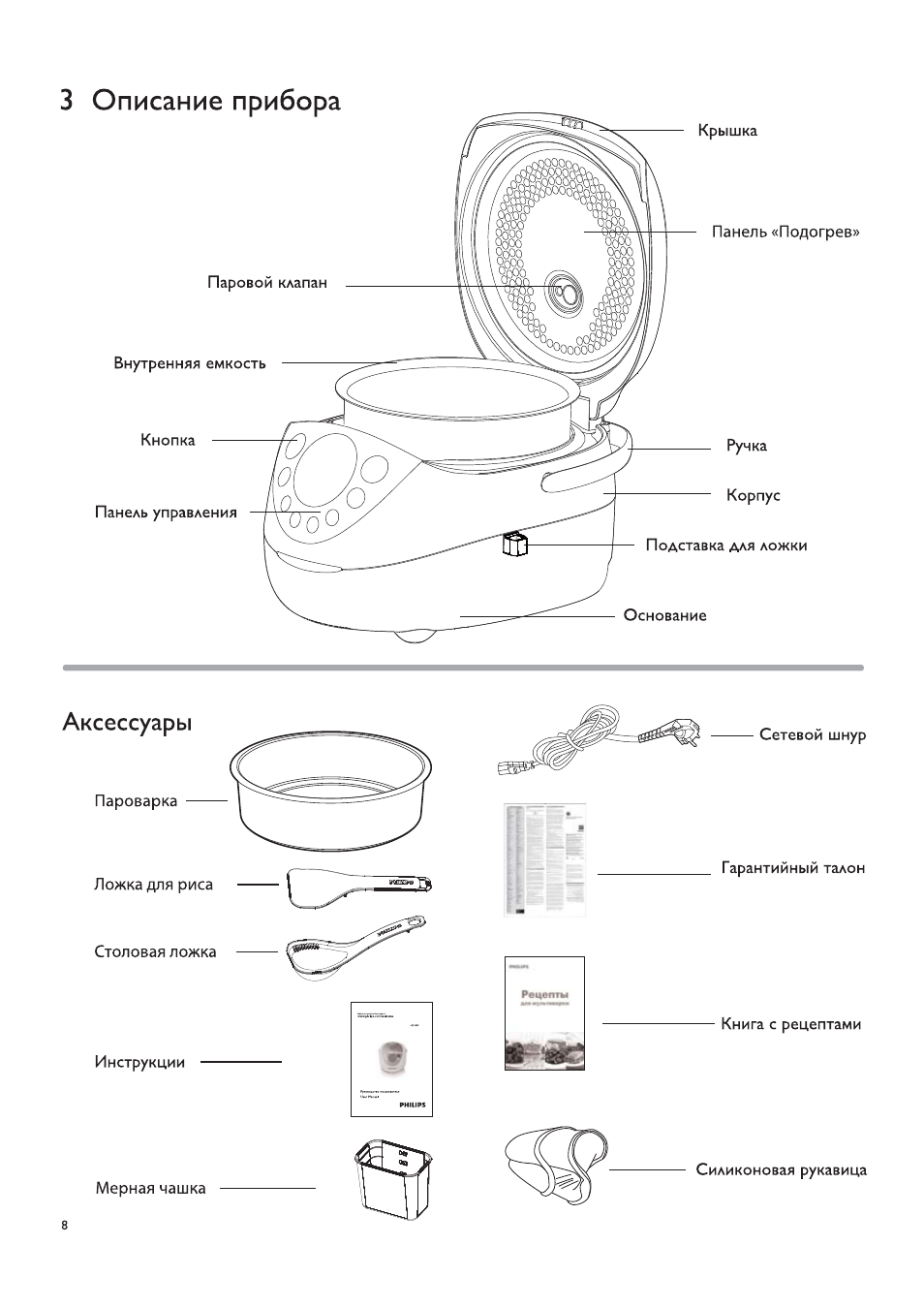 Мультиварка philips инструкция