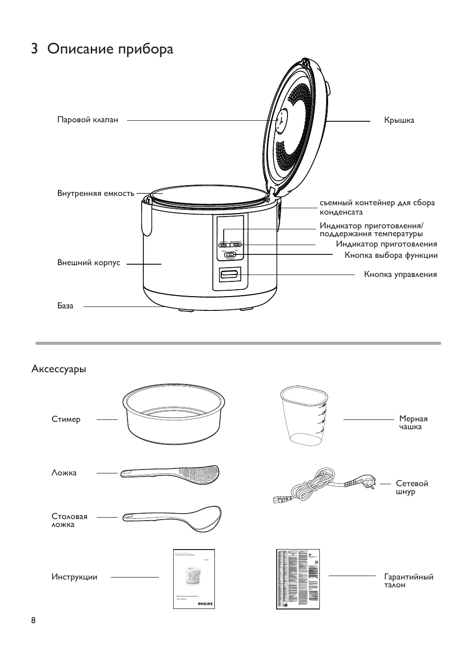 Мультиварка philips инструкция