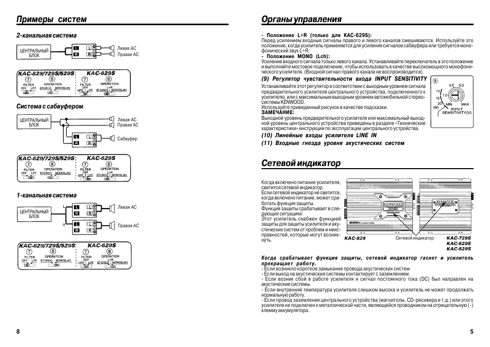 Систем инструкция. Kac-829. Kenwood kac 6401 характеристики. Kenwood 606 kac настройка. Pd529а инструкция.