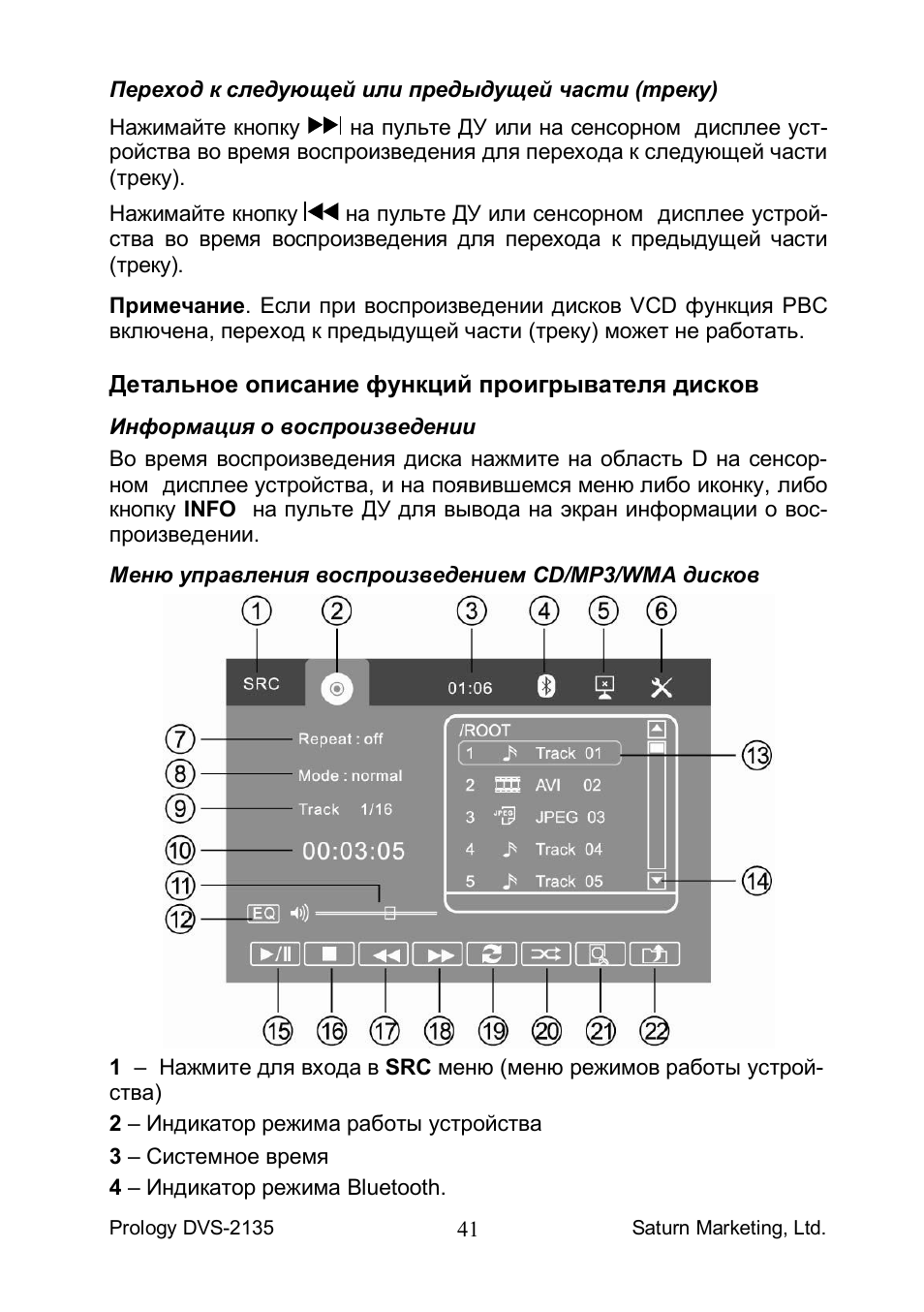 Инструкция к магнитоле prology dvs 2140