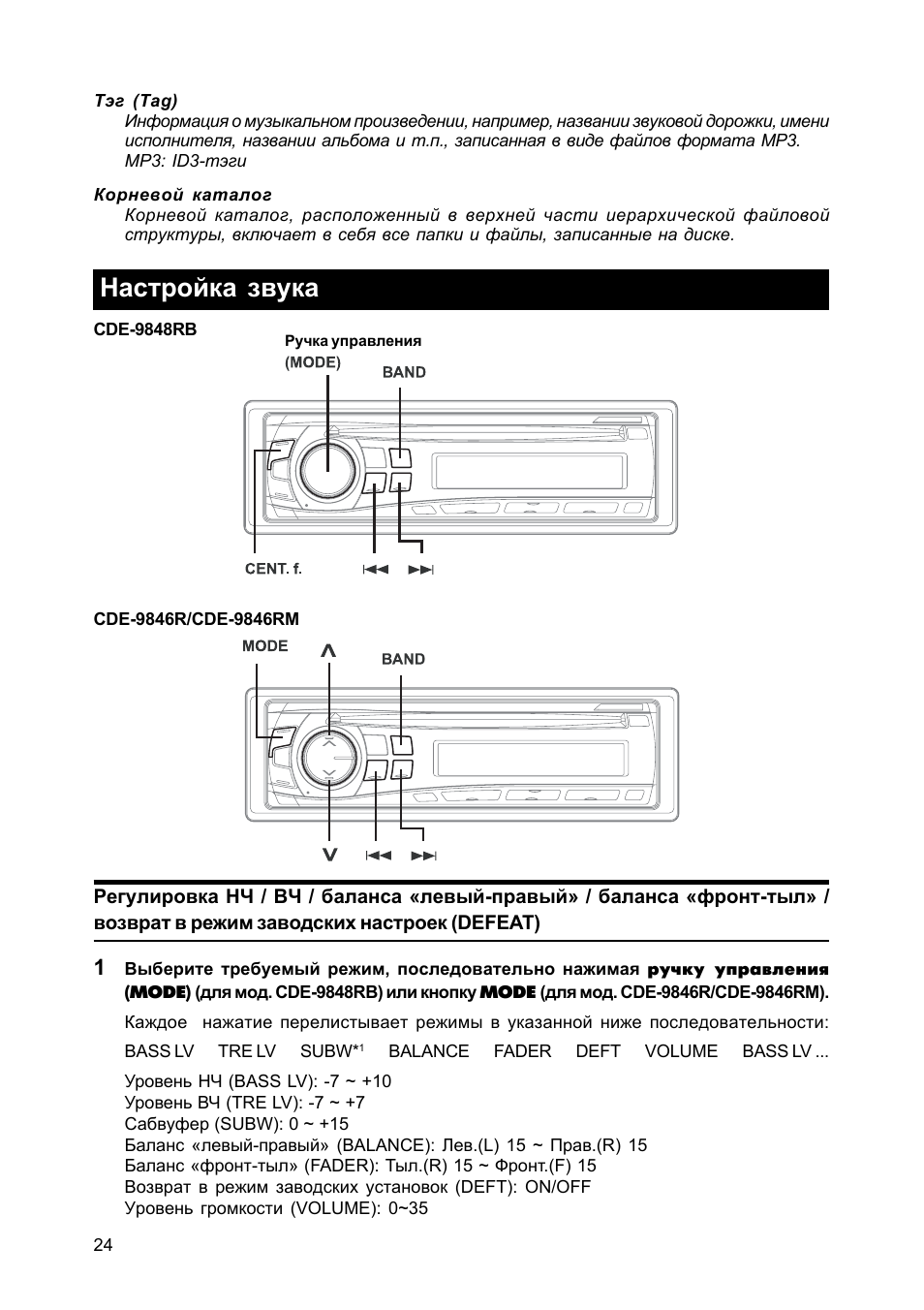 Alpine cde 9846r схема вход aux