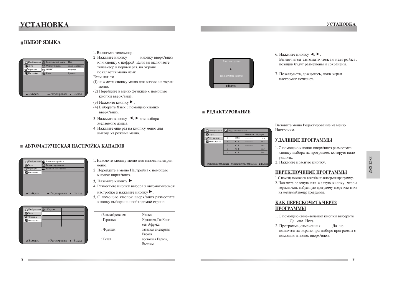 Daewoo dsl15c1t настройка каналов