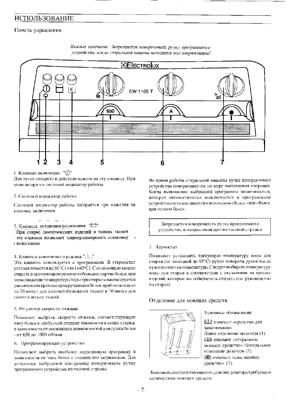 Как пользоваться стиральной машиной electrolux старого образца