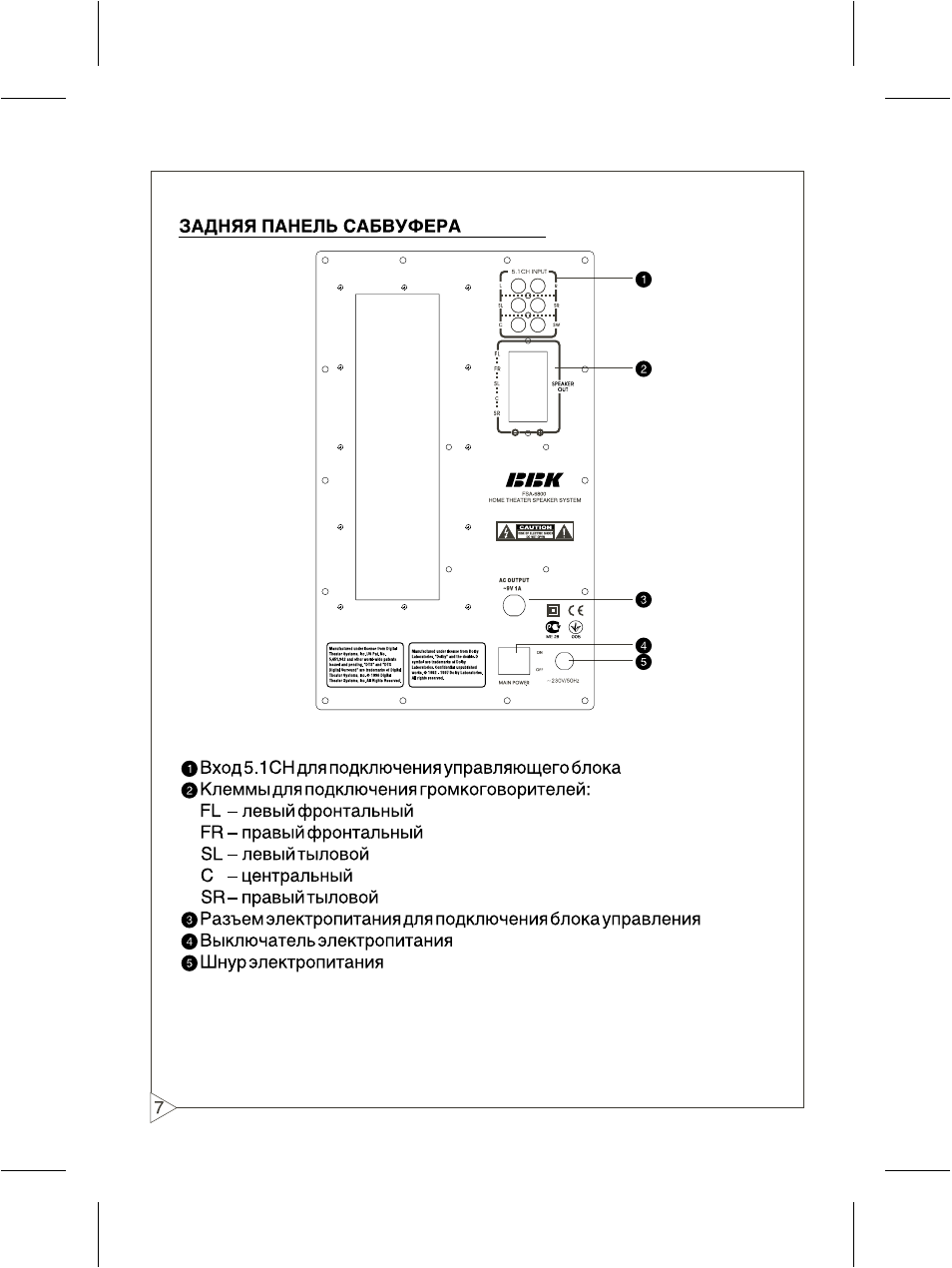 Bbk fsa 1806 принципиальная схема