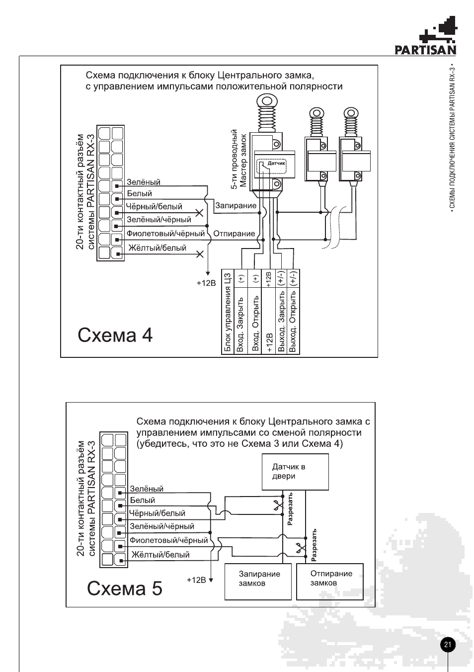 Схема подключения замка cisa