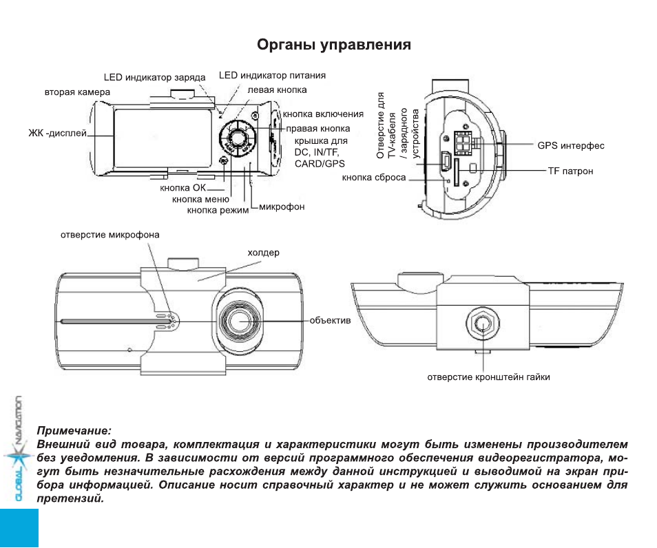 Видеорегистратор global navigation gn720 инструкция