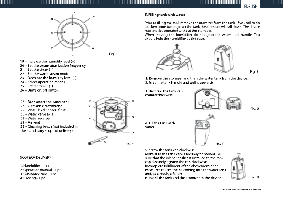 Инструкция на английском языке. Timberk увлажнитель воздуха инструкция по применению. Схема увлажнителя воздуха Timberk. Увлажнитель воздуха увлажнитель Humidifier инструкция.
