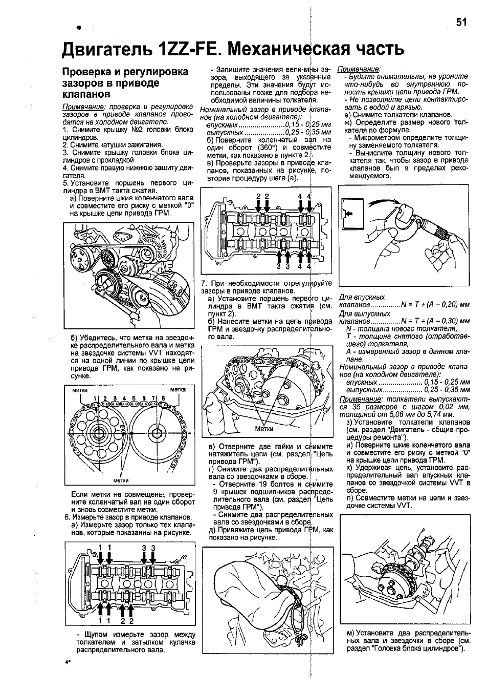 Схема двс 1zz fe