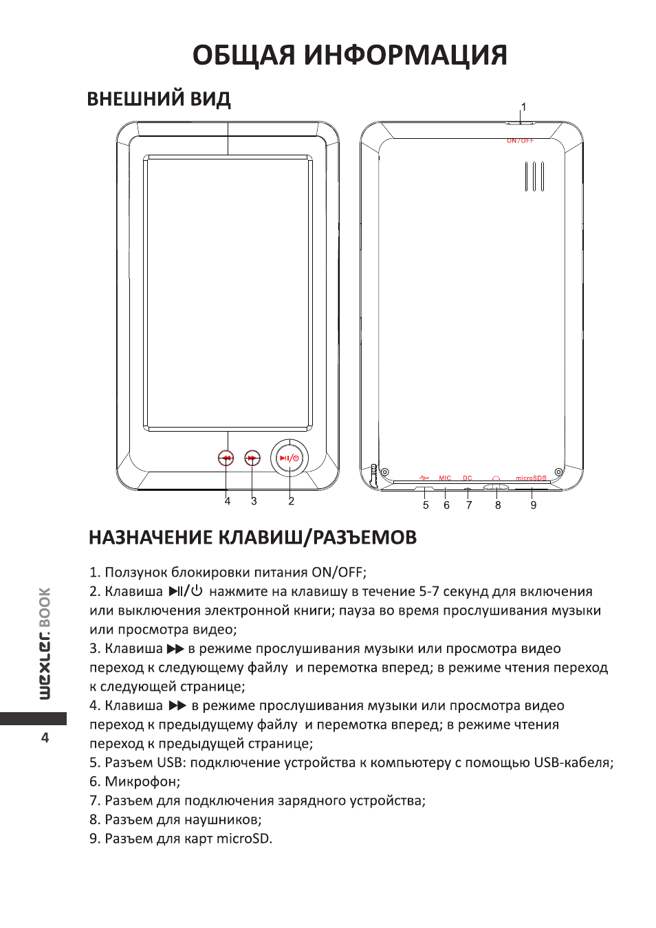 Wexler book t7205 как подключить к компьютеру