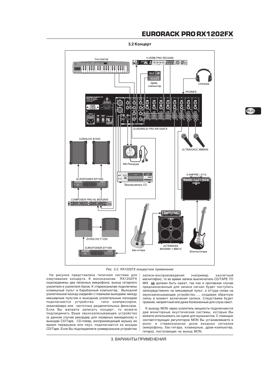 Xenyx 1202fx инструкция на русском схема