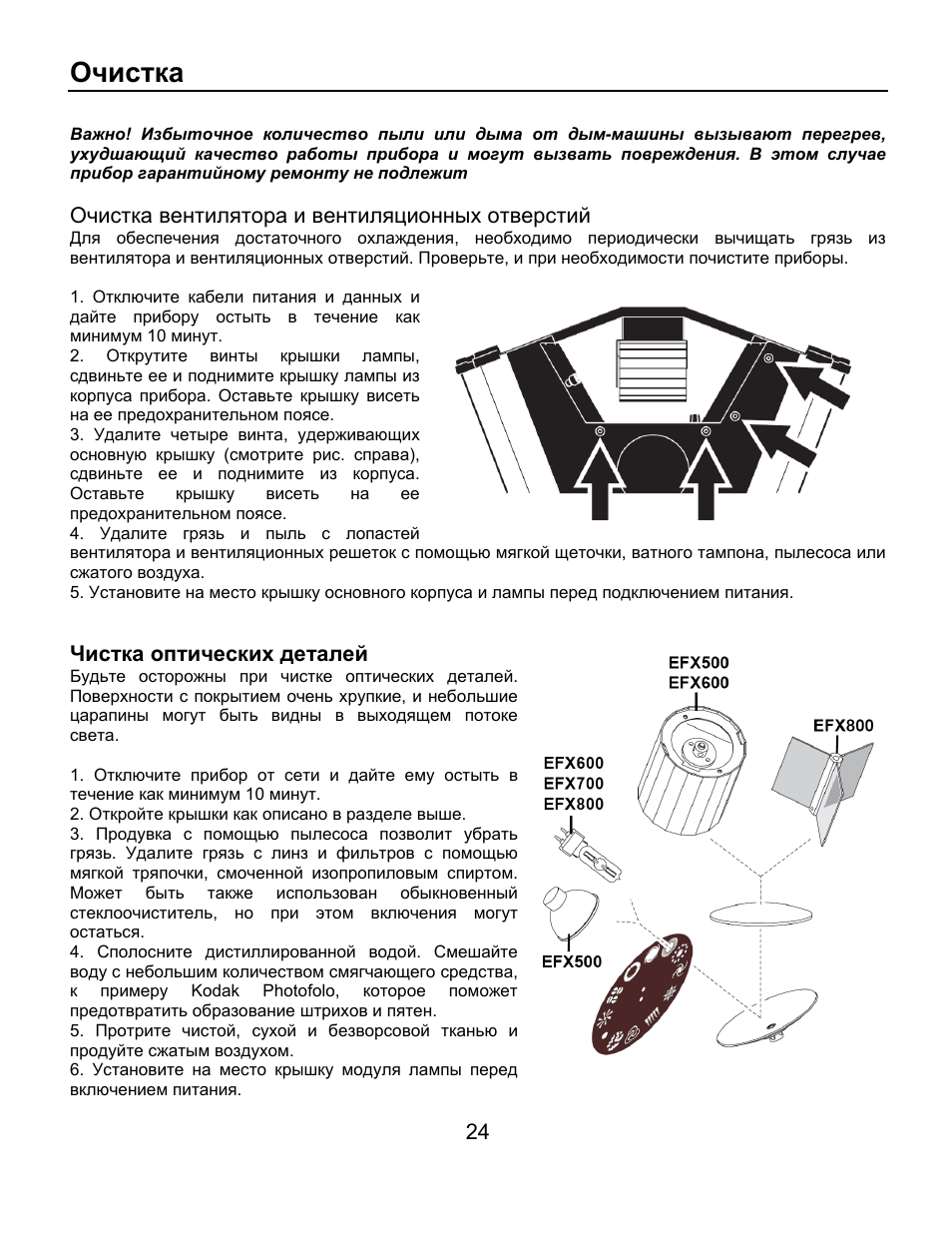 Инструкция очистки