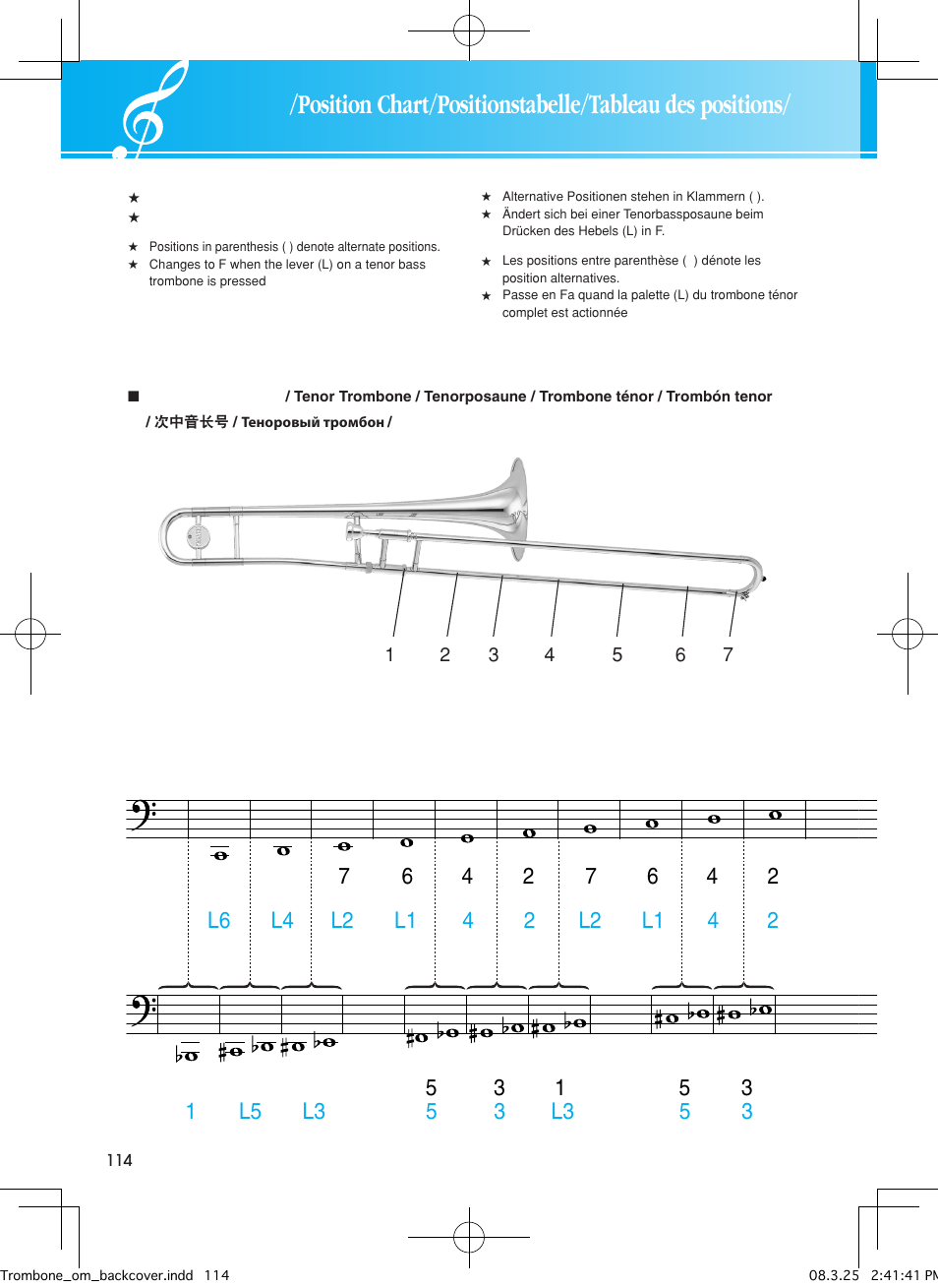 Тромбон схема подключения