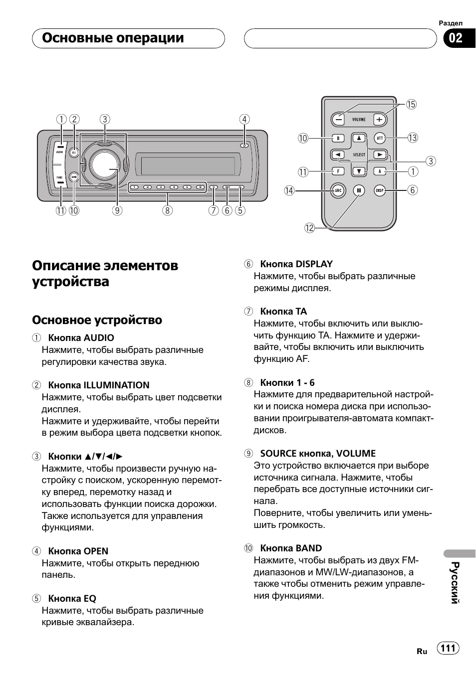 Магнитола пионер deh p5900mp инструкция на русском