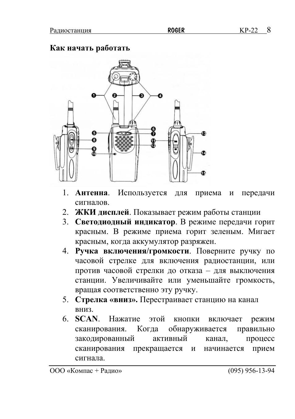 Roger kp 14 схема