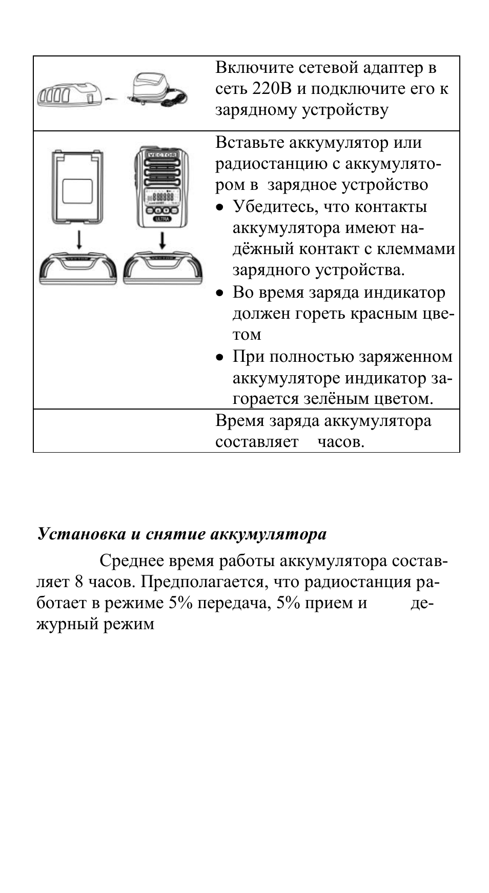 Схема vector vt 47