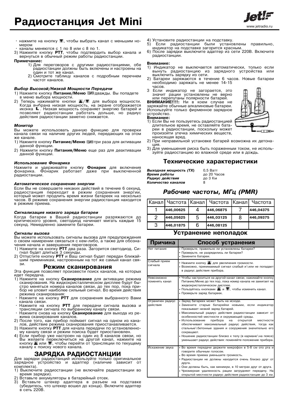 Радиостанция jet mini схема