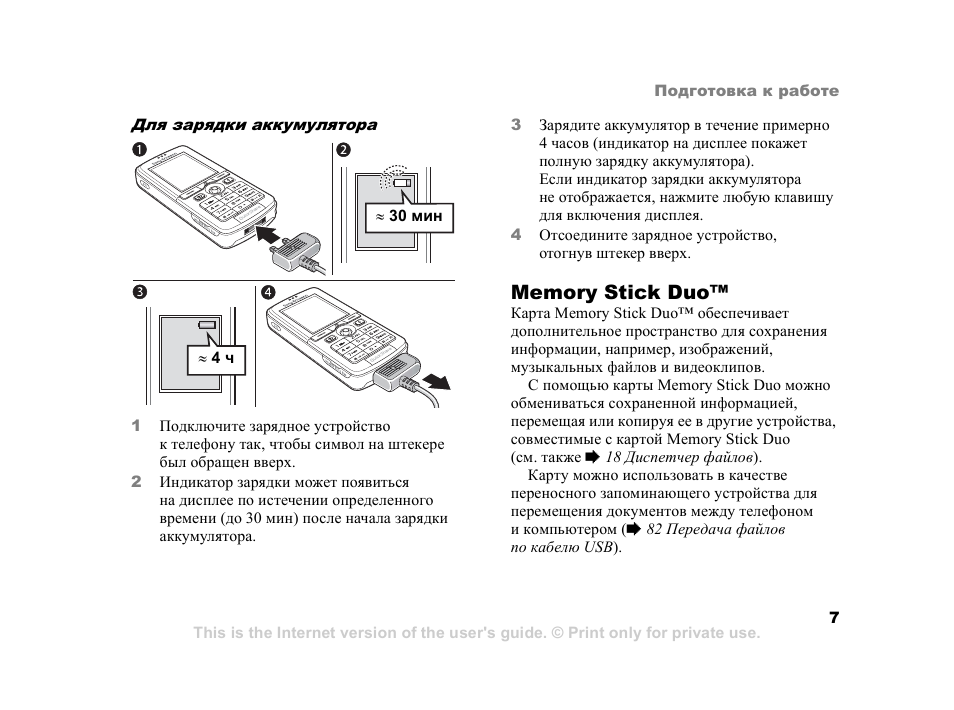 Sony ericsson k750i карта памяти