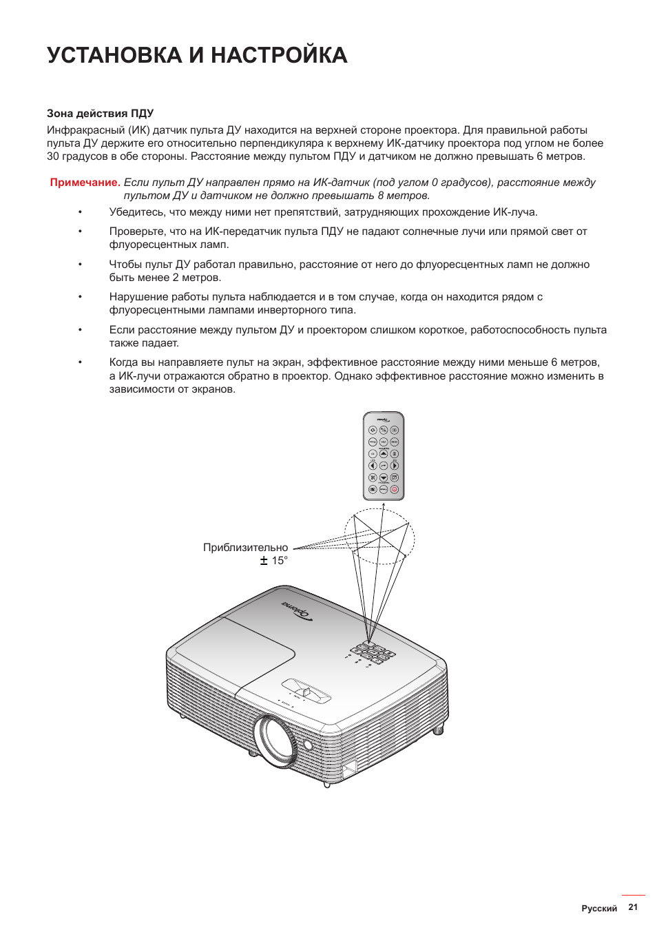 Optoma проектор перевернуть изображение