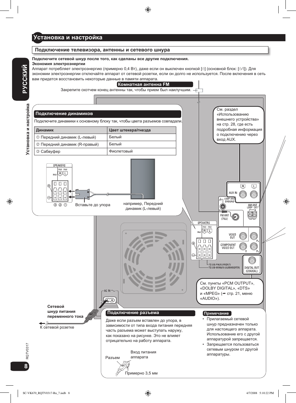 Как подключить панасоник. Музыкальный центр Panasonic SC-vk670ee-k. Схема подключения динамиков Панасоник sa vk825d. Штекер колонок Panasonic SC-vk670ee. Panasonic sa-vk700 схема.