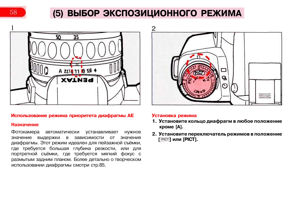 Режим инструкция